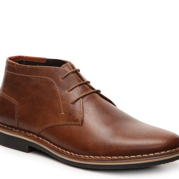 STEVE MADDEN Men\'s Short Chukka P-Symin Boots In Cognac, 12